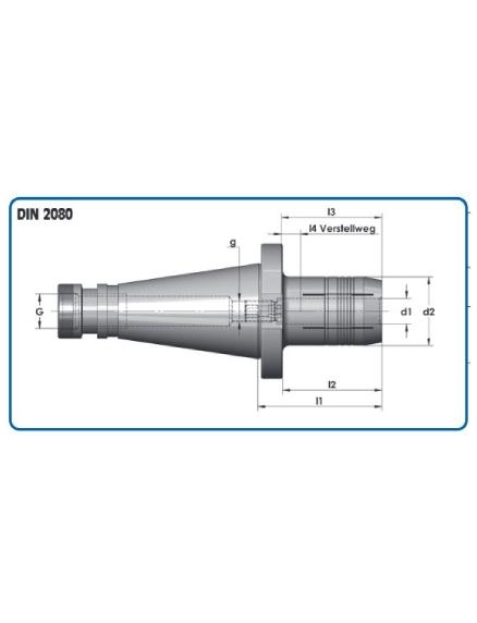 Hydraulic chuck DIN 2080