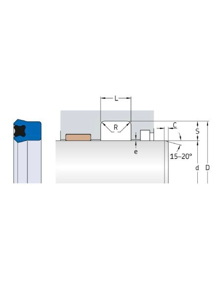 PTB  inch sizes d = 0.125 - 0.688 in.